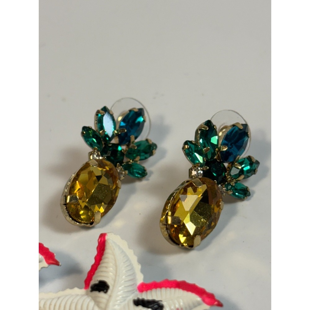 Pierced Novelty Vacation Earrings Fashion Pineapple Starfish - Picture 3 of 4